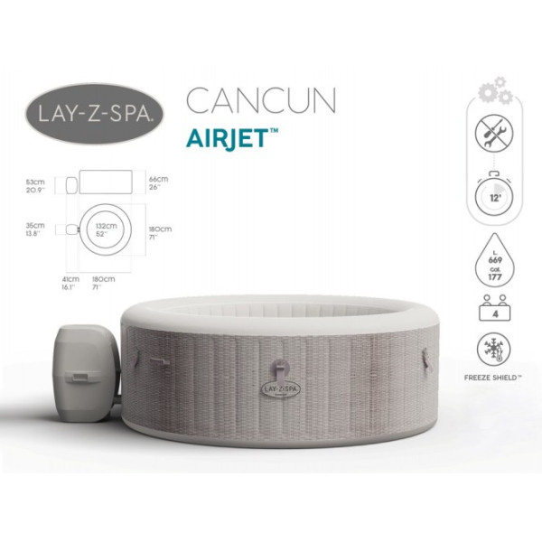 Джакузі Bestway Lay-Z-SPA CANCUN 60003