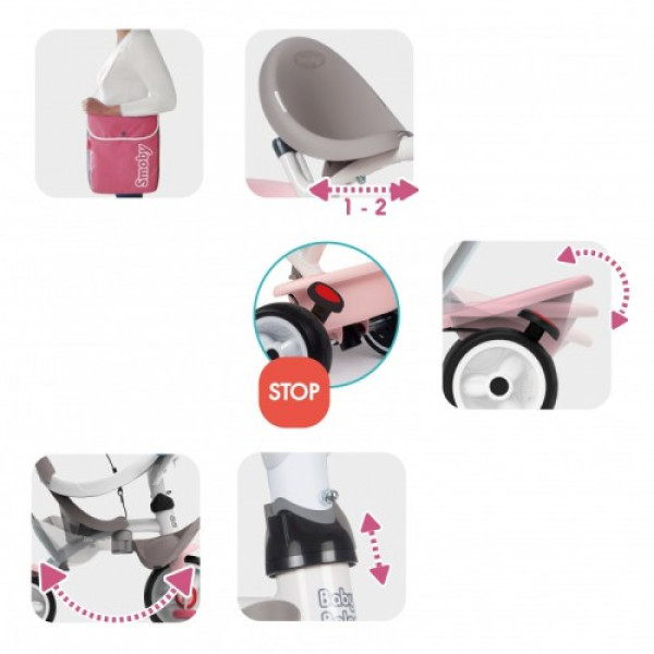 Триколісний велосипед Baby Balade plus Smoby