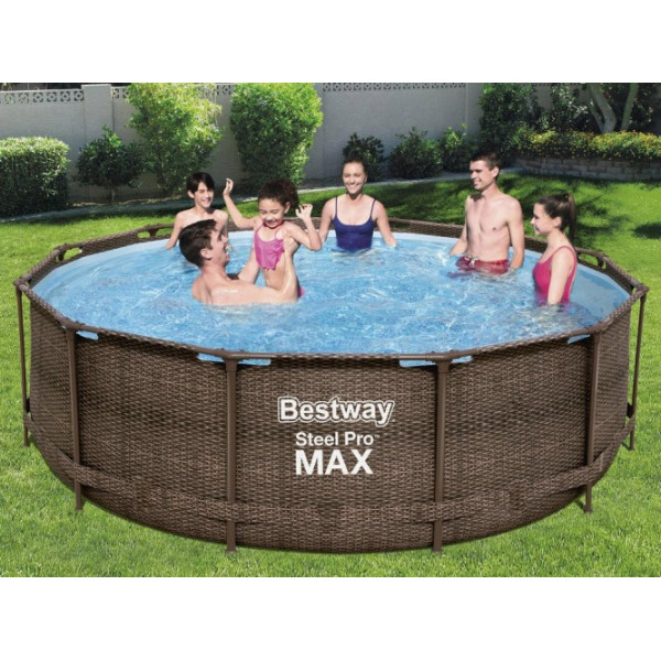 Каркасный бассейн Bestway 366x100 см 9в1 56709 Ротанг