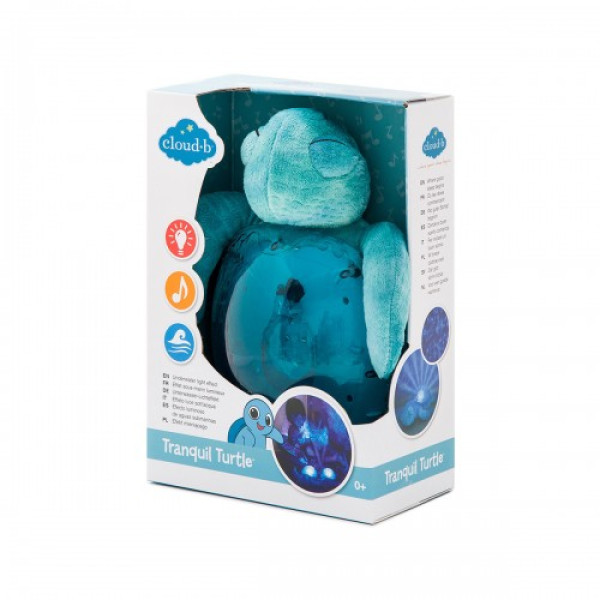 Нічник з проектором Cloud b Tranquil Turtle Aqua