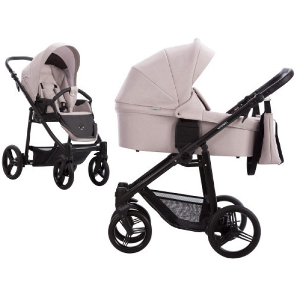 Коляска 2в1 Bebetto Vulcano шасі Black