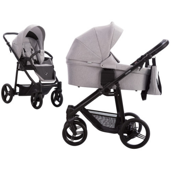 Коляска 2в1 Bebetto Vulcano шасі Black