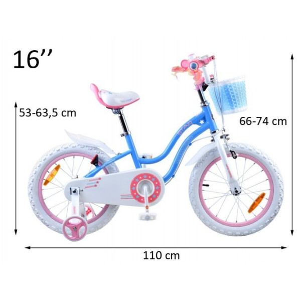 Велосипед RoyalBaby STAR GIRL 16" RB16G-1 с корзиной