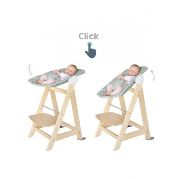 Стульчик для кормления/шезлонг 2в1 Roba Born Up Natural