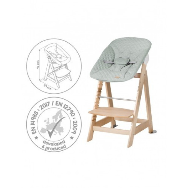 Стульчик для кормления/шезлонг 2в1 Roba Born Up Natural