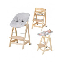 Стульчик для кормления/шезлонг 2в1 Roba Born Up Natural