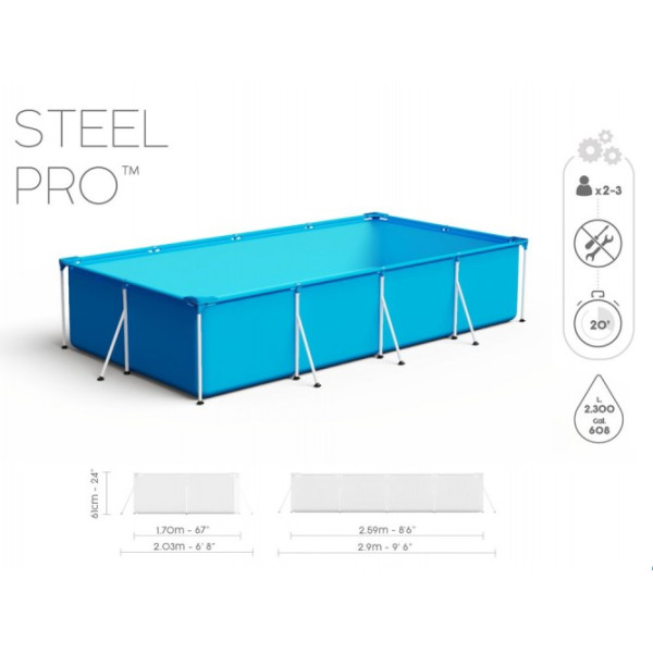 Каркасный бассейн Bestway 2,300L 259x170x61cm 56403
