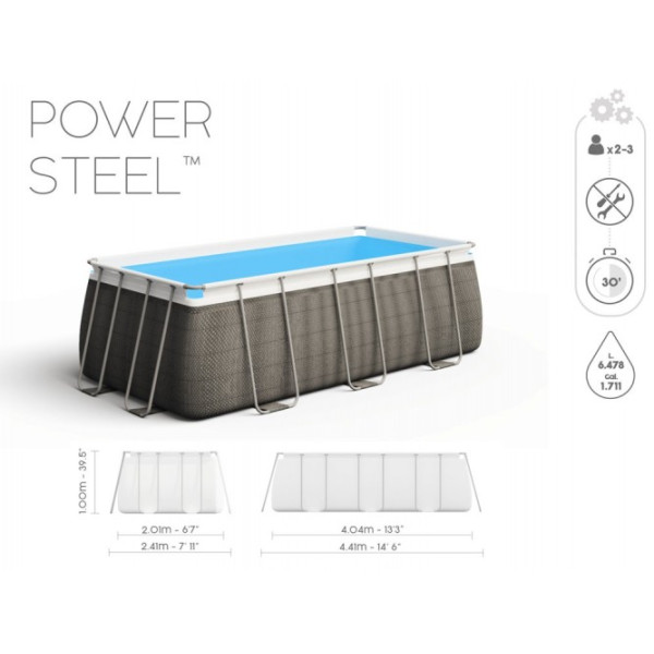 Каркасний басейн Bestway 404x201x100cm 10w1 56721