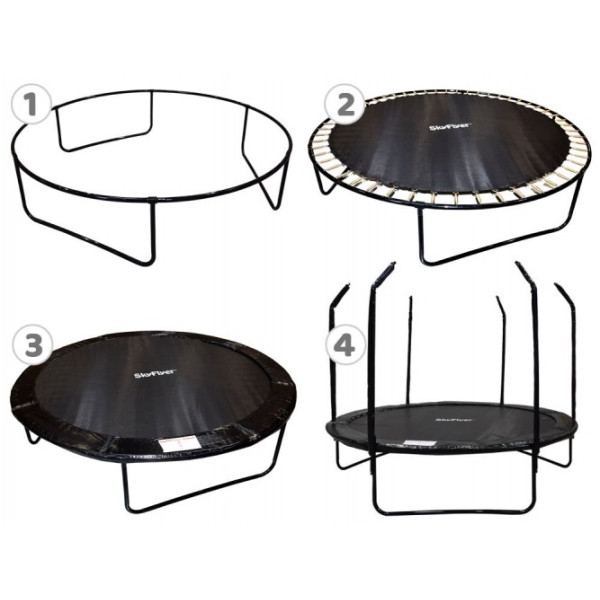 Батут садовий SKYFLYER + драбина 8FT 244см TR0033