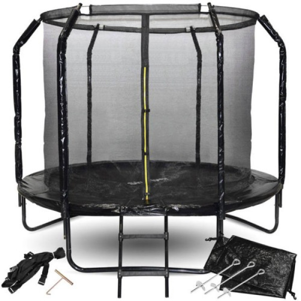 Батут садовий SKYFLYER + драбина 8FT 244см TR0033