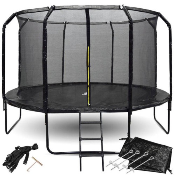 Батут садовий SKYFLYER + драбина 12FT 366см TR0035