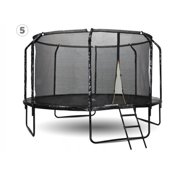 Батут садовий SKYFLYER + драбина 14FT 426см TR0036
