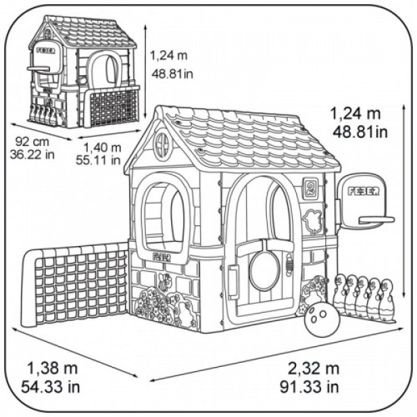 Будиночок Feber 6в1 Activity House 13048