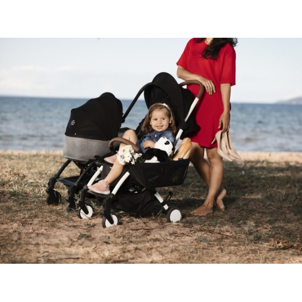Прогулянкова коляска Bumprider Connect 3 WHITE/BLACK + аксесуари