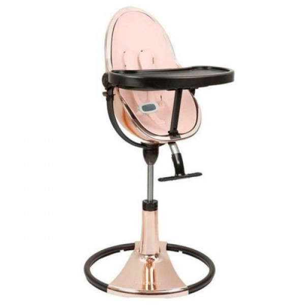 Стільчик Bloom Fresco Chrome Rosegold/black з вкладкою