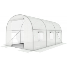 Теплиця-парник з вікнами 10 м2 FunFit 400х250х200 см (білий)