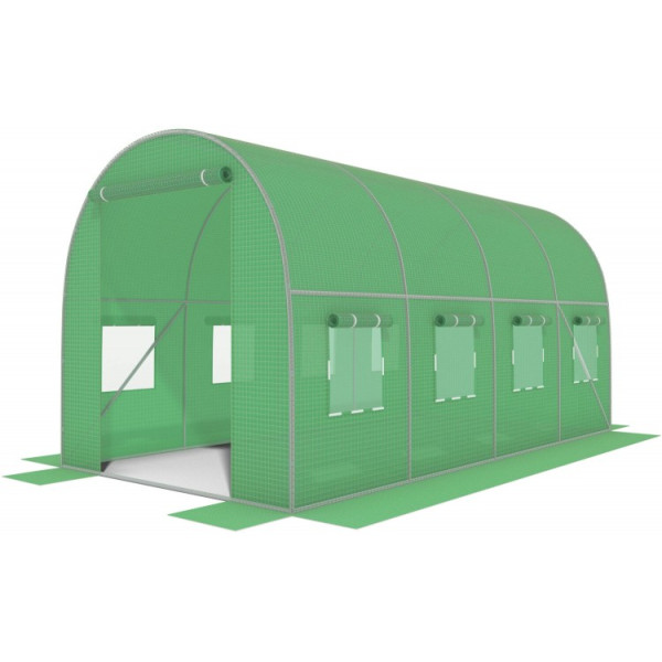 Теплиця-парник з вікнами 9 м2 FunFit 450х200х200 см