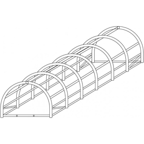 Теплиця-парник з вікнами 18 м2 FunFit 600х300х200 см