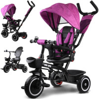Дитячий трьохколісний велосипед Tiny Bike 3в1 SP0650 Rose