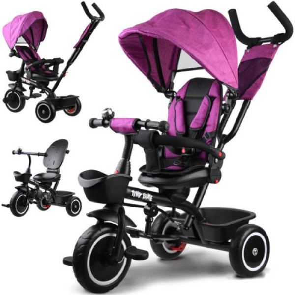 Дитячий трьохколісний велосипед Tiny Bike 3в1 SP0650 Rose