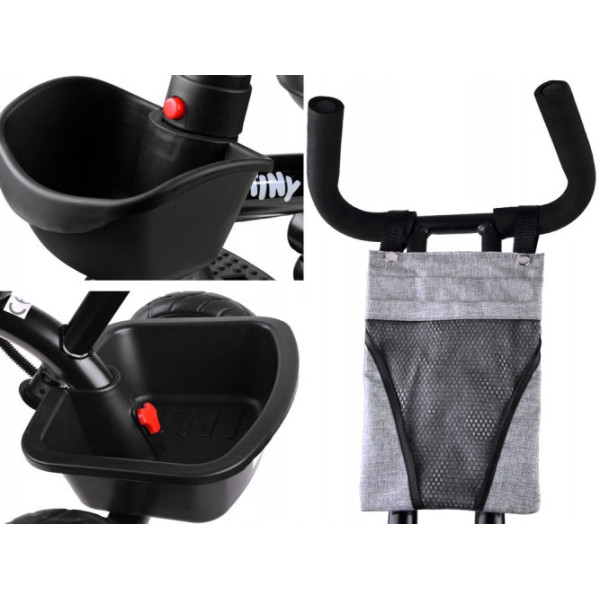 Дитячий трьохколісний велосипед Tiny Bike 3в1 SP0650 Grey