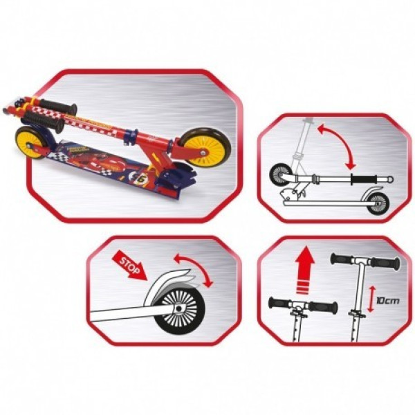 Детский самокат Smoby Cars 3