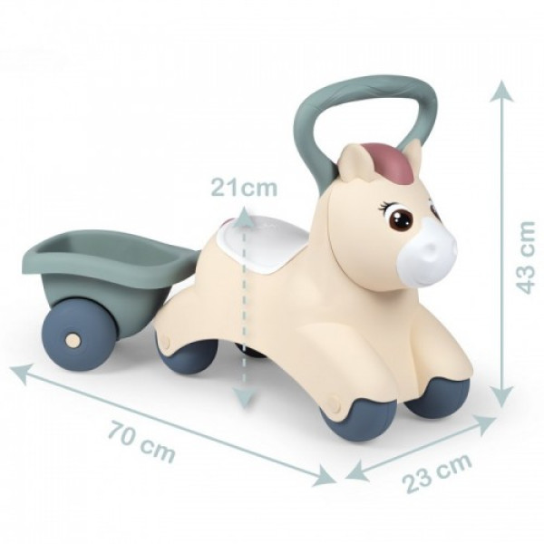 Велобег с прицепом Smoby Pony Ride-On