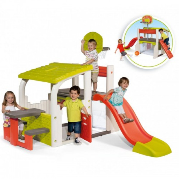 Ігровий майданчик Smoby Slide House з додатковими елементами