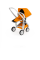 Прогулянкова коляска Greentom Reversible шасі Gray