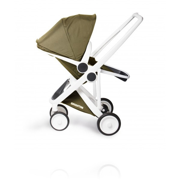Прогулянкова коляска Greentom Reversible шасі White