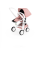 Прогулянкова коляска Greentom Reversible шасі White