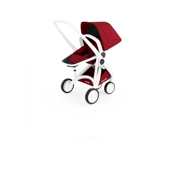 Прогулянкова коляска Greentom Reversible шасі White