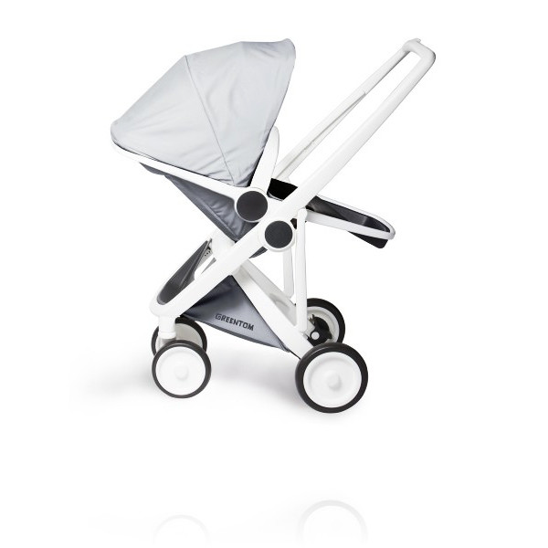 Прогулянкова коляска Greentom Reversible шасі White