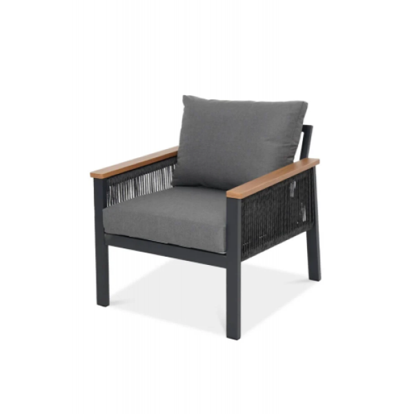 Комплект садових меблів ASCONA DINNING Dark Grey