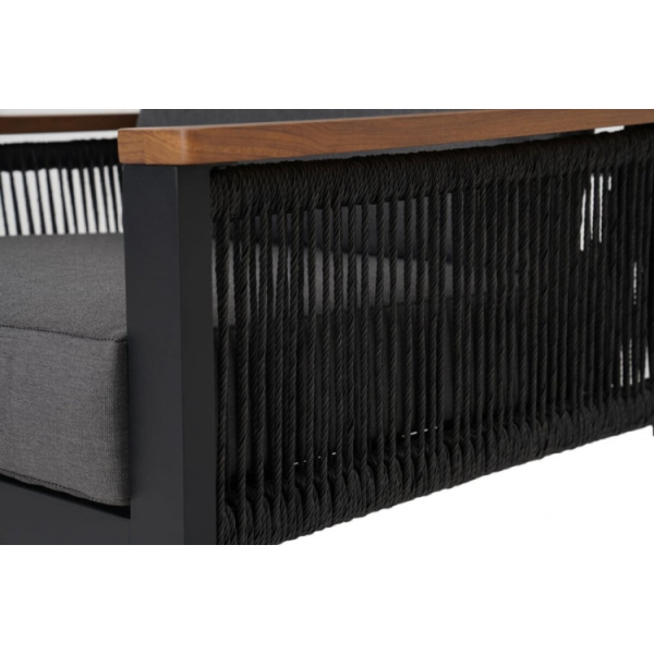 Комплект садових меблів ASCONA DINNING Dark Grey