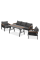 Комплект садових меблів ASCONA DINNING Dark Grey