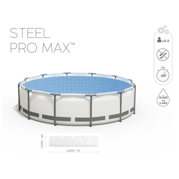 Каркасний басейн Bestway 4,27x1,07м 11в1 56950