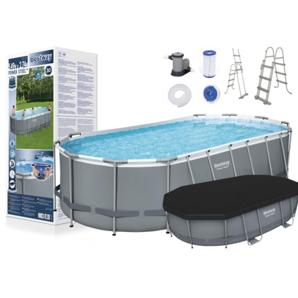 Каркасний басейн Bestway 5,49x2,74x1,22м 9в1 56710