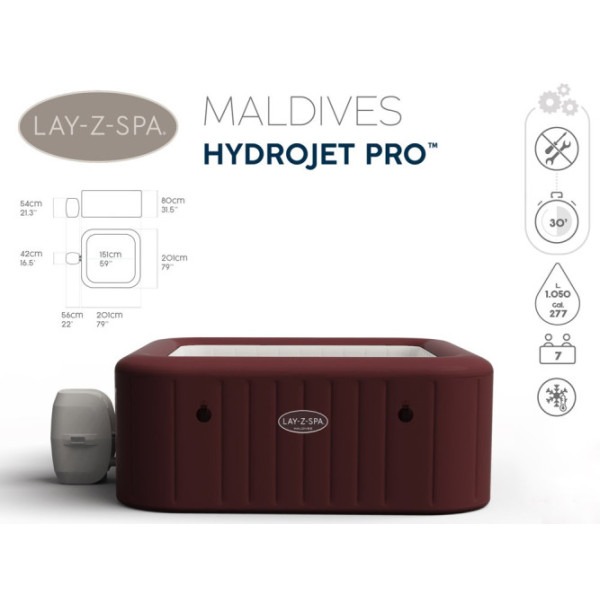 Джакузи Bestway Lay-Z-Spa Maldives 60033