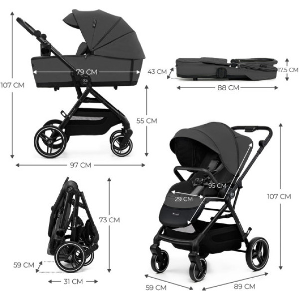 Коляска 2в1 Kinderkraft Yoxi