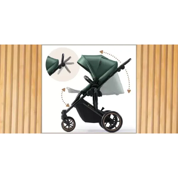 Коляска 3в1 Kinderkraft PRIME 2 Mink Pro