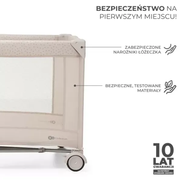 Ліжечко-манеж Kinderkraft JOY 2 з аксесуарами