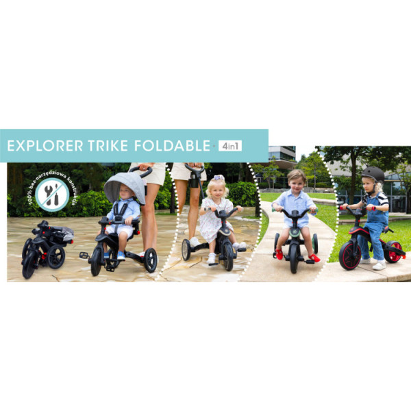 Дитячий триколісний велосипед 4в1 Globber 3 EXPLORER TRIKE FOLDABLE