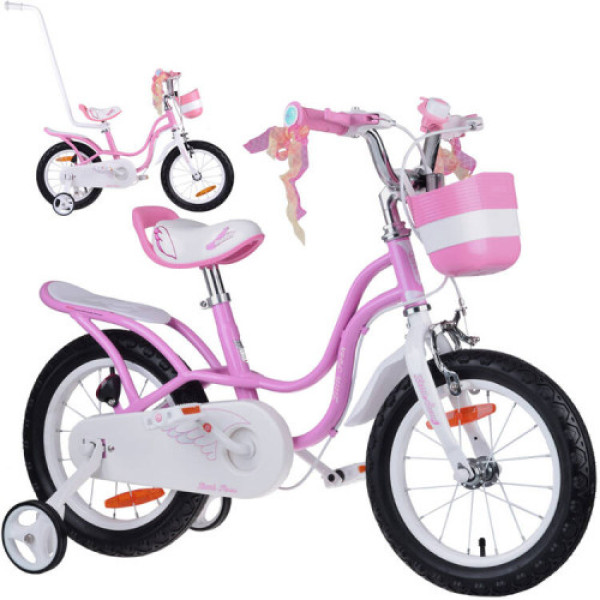 Дитячий велосипед RoyalBaby Little Swan 14'' RB14-18 з кошиком