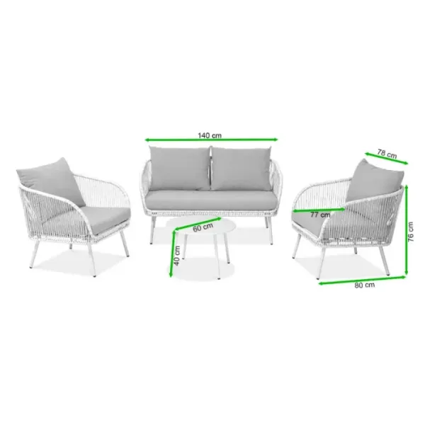Комплект садових меблів Focus Garden FORTE CAFFE