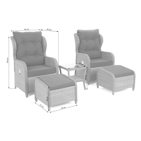 Комплект садових меблів HOME & GARDEN Sofia