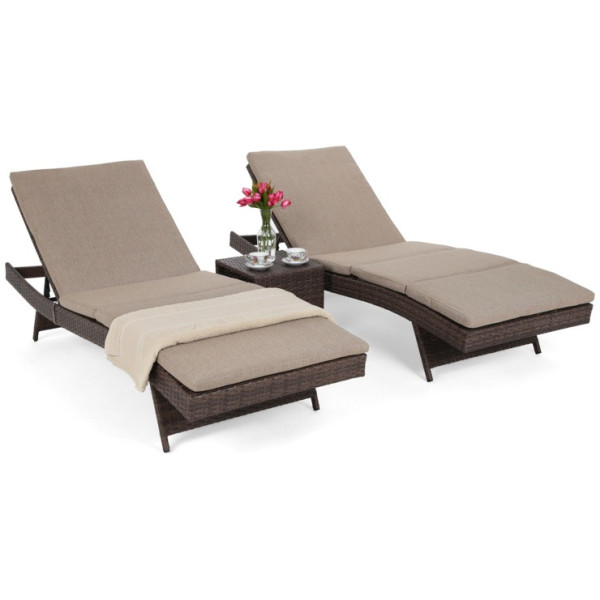 Комплект садових меблів HOME & GARDEN Bora Bora лежаки 2х + столик