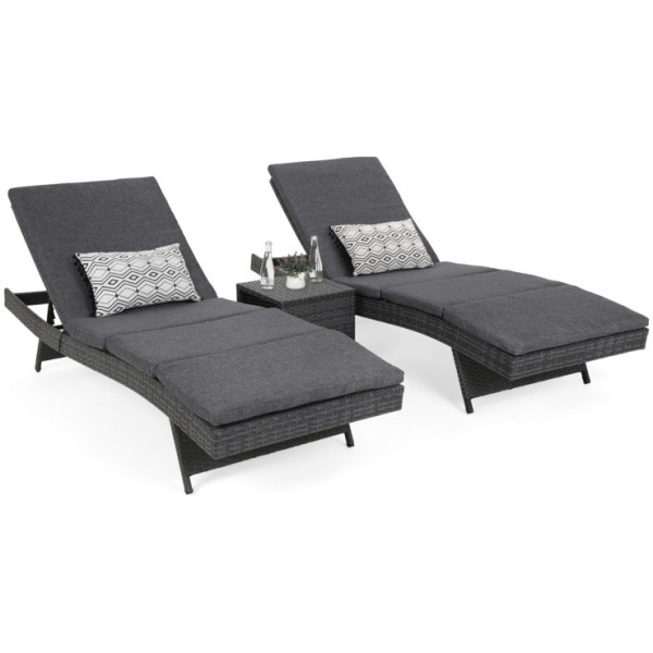 Комплект садових меблів HOME & GARDEN Bora Bora лежаки 2х + столик