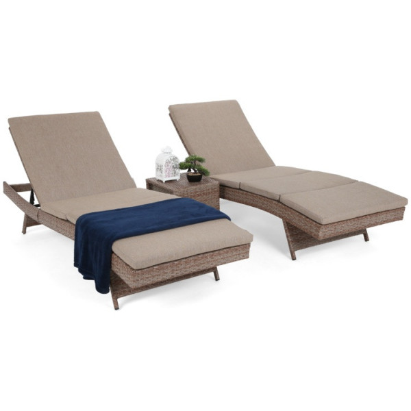 Комплект садових меблів HOME & GARDEN Bora Bora лежаки 2х + столик