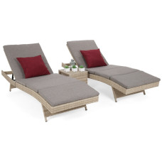 Комплект садових меблів HOME & GARDEN Bora Bora лежаки 2х + столик